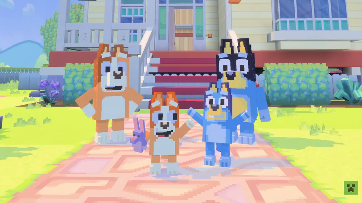 TataDeveloper - Bluey w Minecrafcie 01