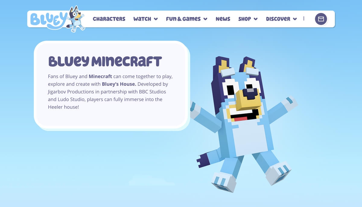 TataDeveloper - Bluey w Minecrafcie 02