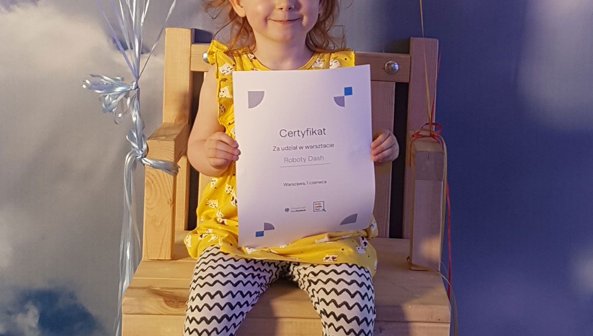 TataDeveloper - Dzień Dziecka 2019 certyfikat